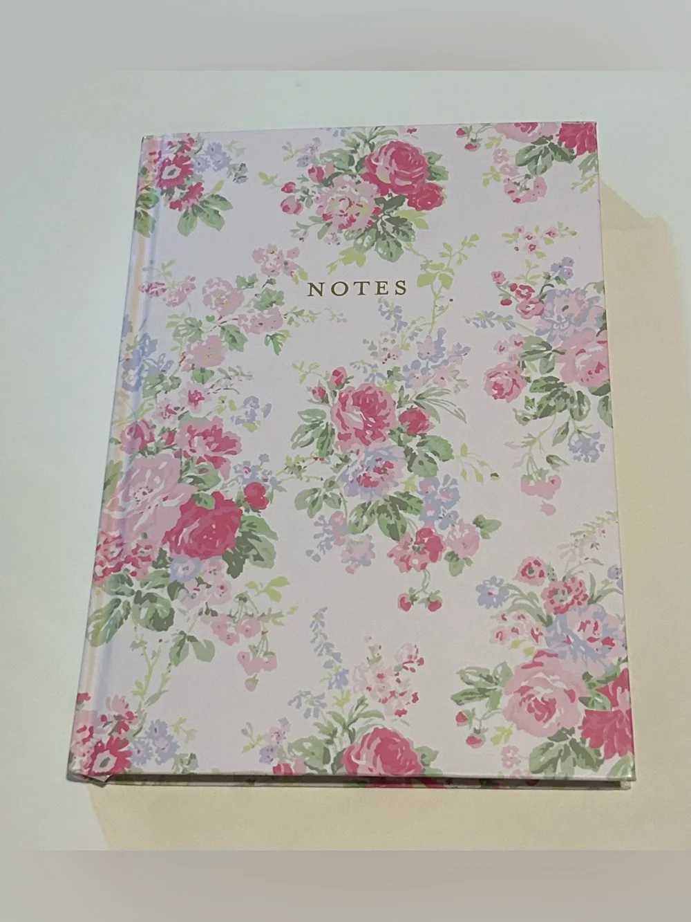 New Laura Ashley Pink Floral Lined Journal 8 3/8” x 6” made in Vietnam 128 Pages